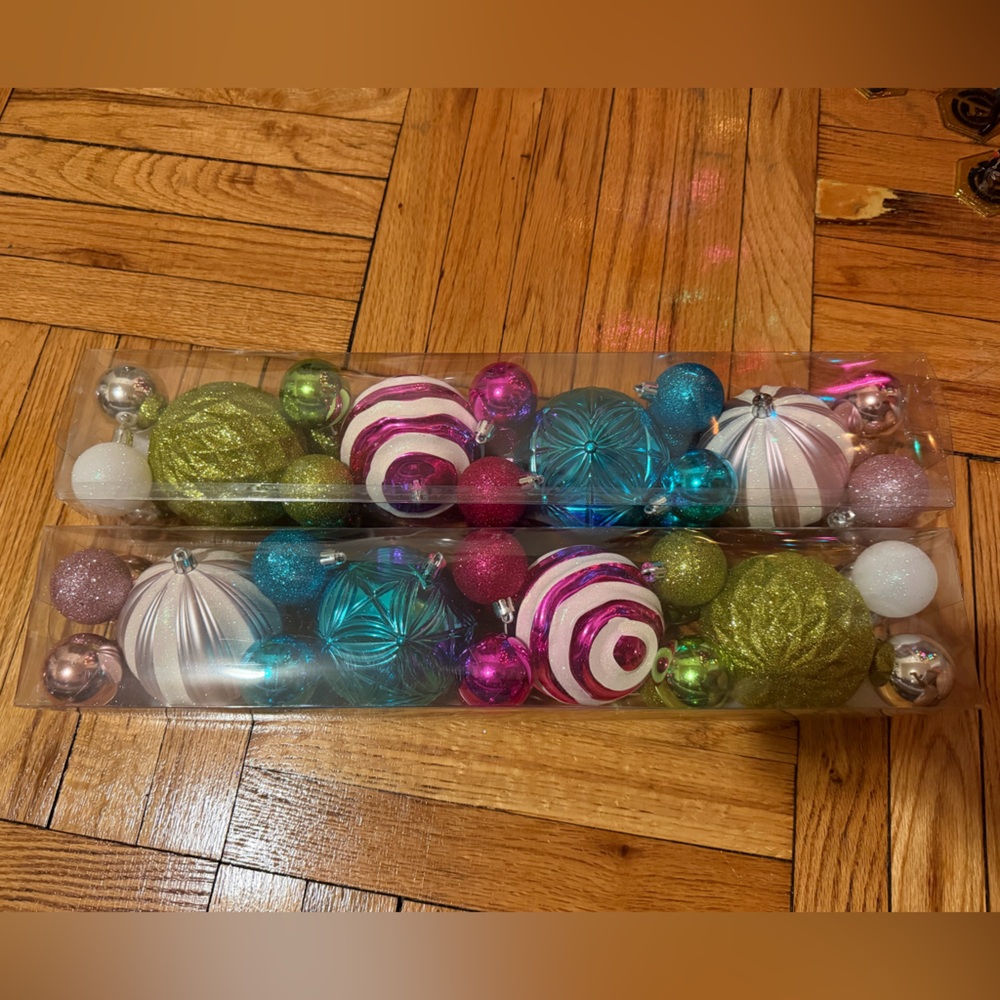 Festive Multicolor Holiday Ornament Set